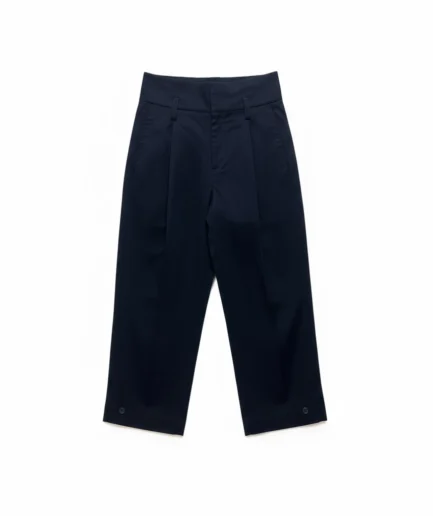 The Navy Tapered Cropped Pant