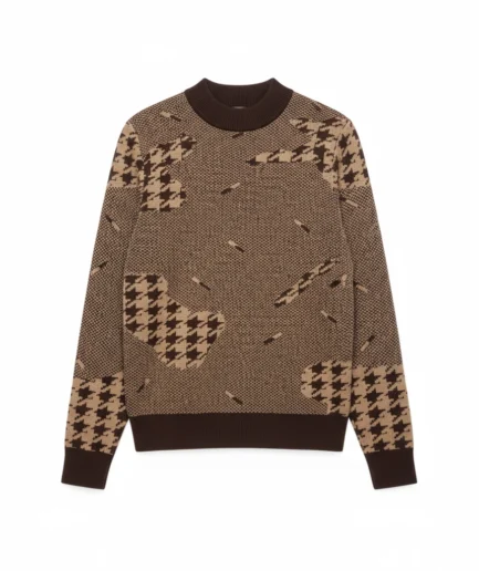 The Houndstooth Merino Wool Sweater