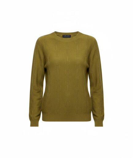 The Textured Knit Wool Sweater