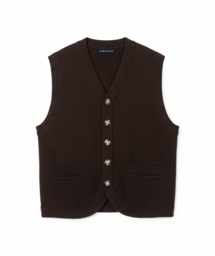 The Wool Button-Front Vest