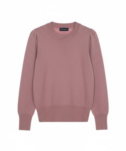 The Cashmere Sweater with Puff Sleeves
