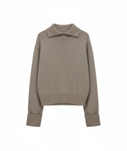 The Substantial Mock Neck Cashmere Sweater