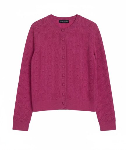 The Bobble-Knit Cashmere Cardigan