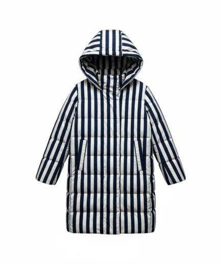 The Striped Down Hooded Jacket