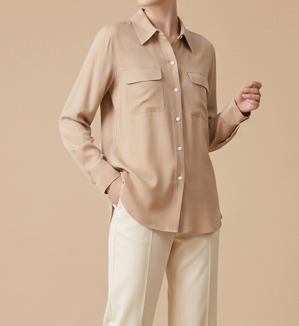 Pure Mulberry Silk Shirt