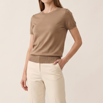 Pure Mulberry Silk Summer Knit Top