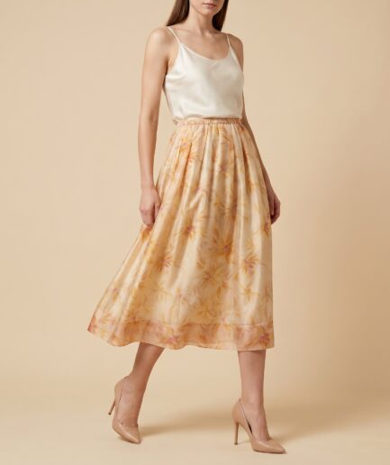 85% Cupro / 15% TENCEL™ Midi Skirt