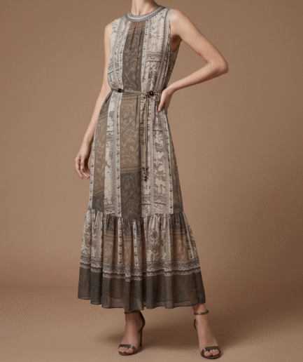 Bohemian Maxi Dress – 100% Viscose