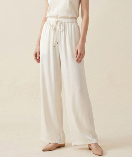Lyocell-Viscose Blend Pants
